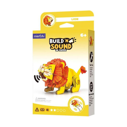 Puzzle 3D Mieredu Buduj I Sluchaj - Lew — image 1