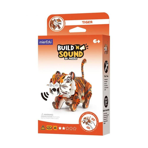 Puzzle 3D Mieredu Buduj I Sluchaj - Tygrys — image 1