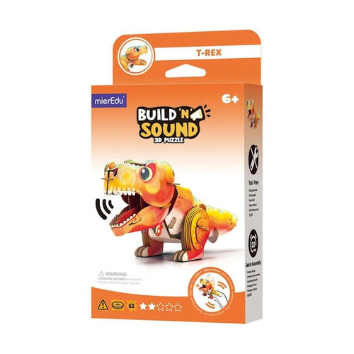 Puzzle 3D Mieredu Buduj I Sluchaj - Tyranozaur Rex — image 1
