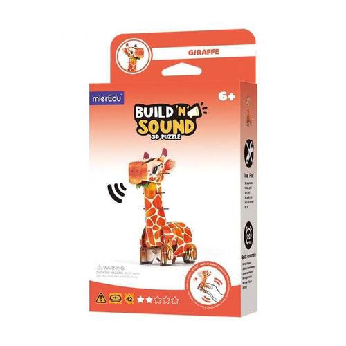 Puzzle 3D Mieredu Buduj I Sluchaj - Zyrafa — image 1