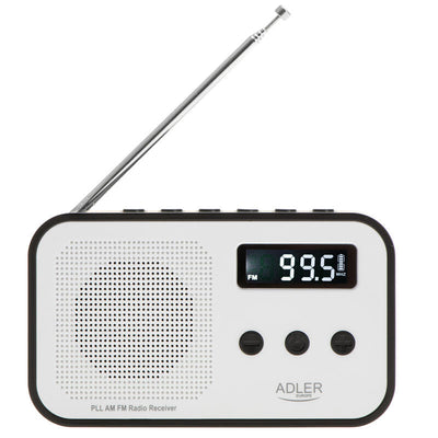 Adler Radio Ad 1907 Digital Pll Am Fm, White Black — image 1