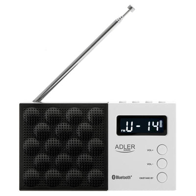 Adler Radio Ad 1908 Digital Pll Am Fm, White Black — image 1