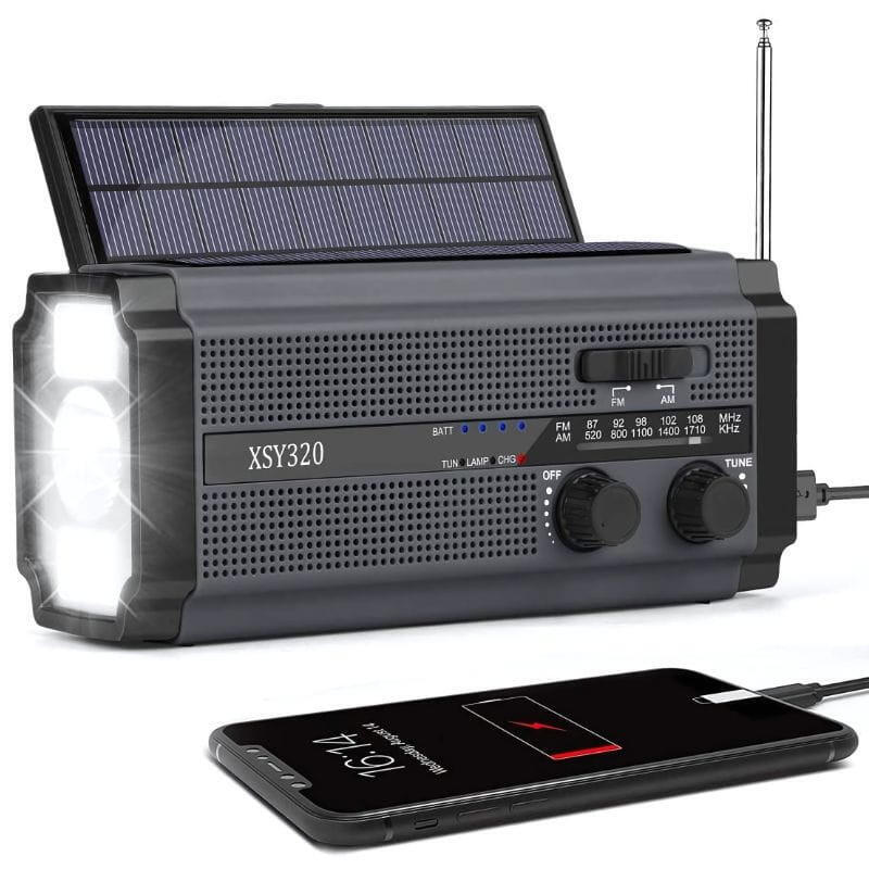 Radio Emergencia Laptop 5000MAH Grey And Black