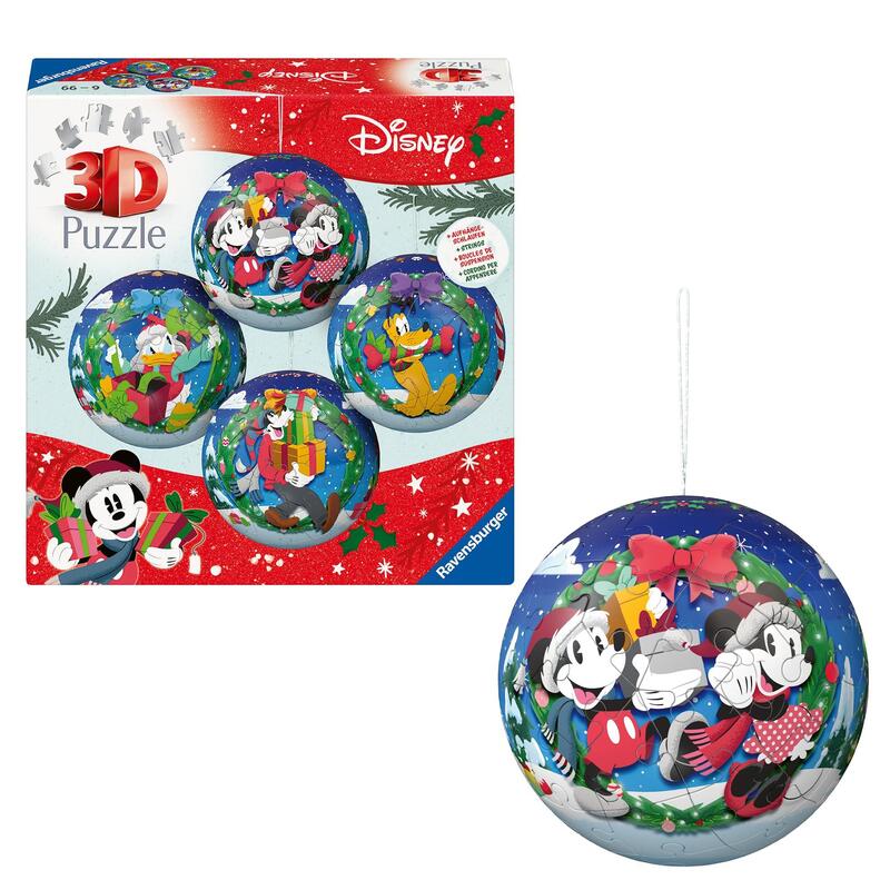 Ravensburger 3D Puzzleball Disney Weihnachtskugel-set 12008088