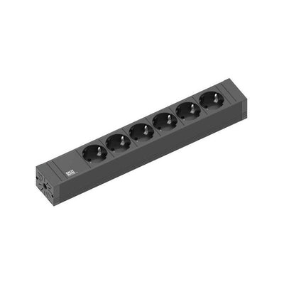Bachmann Power Strip Connect Line 6 Contactos Black Cable 2 Metres 4.200.018 — image 1