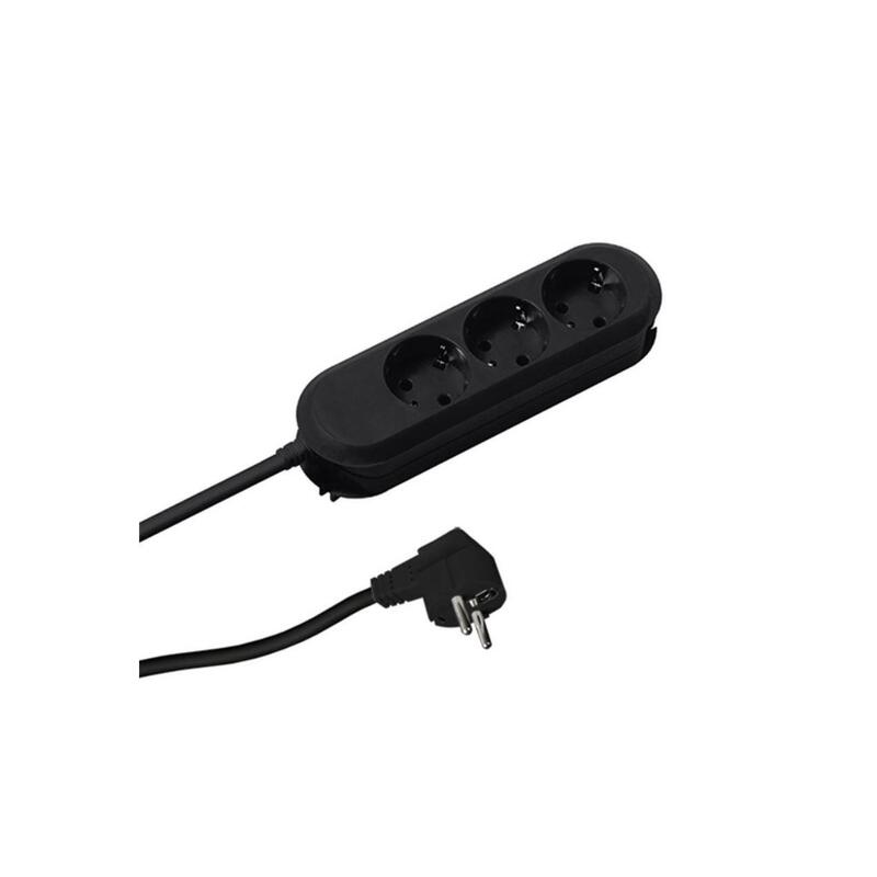 Bachmann Power Strip Plugs Smart 3VÍAS, Black 1,5M, Without Switch