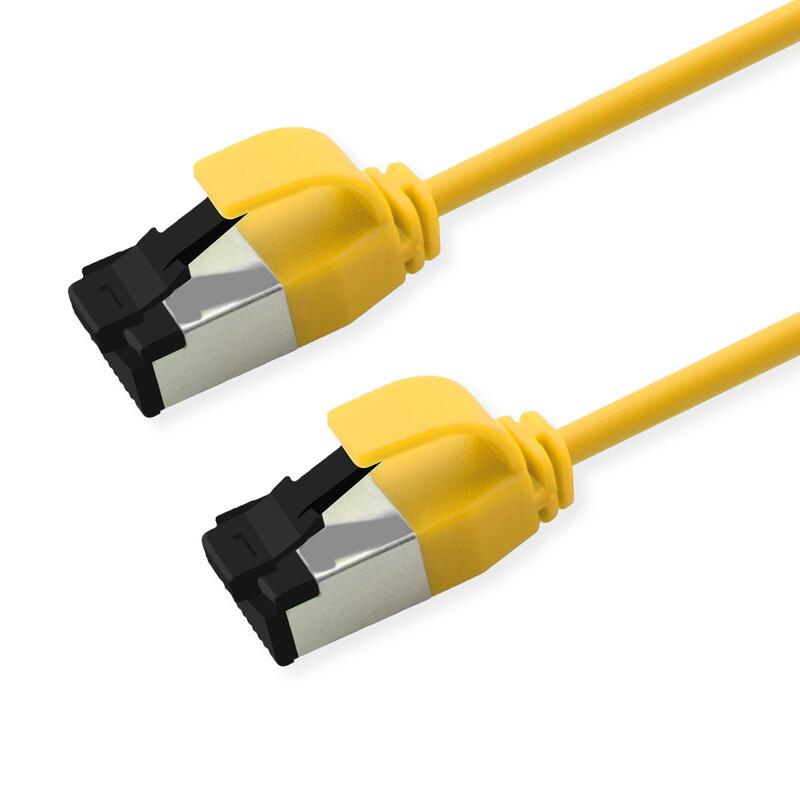 Roline S FTP Network Cable KAT.8.1, Slim, PoE, Yellow 5M