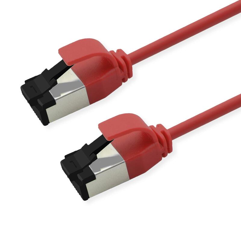 Roline S FTP Network Cable KAT.8.1, Slim, PoE, Red 2M