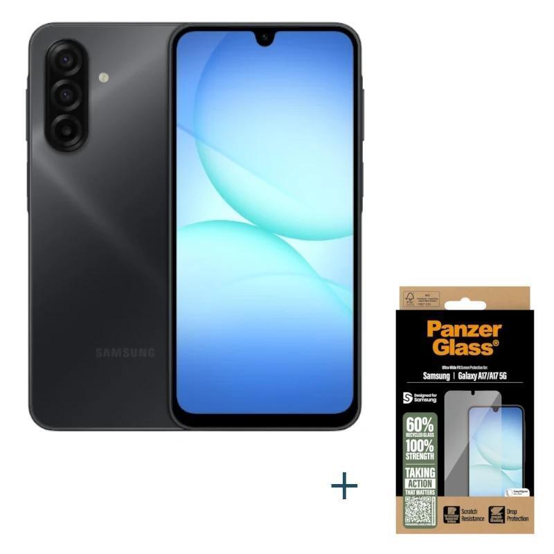 Samsung Galaxy A17 128GB 4G Black + Prot Panzerglass