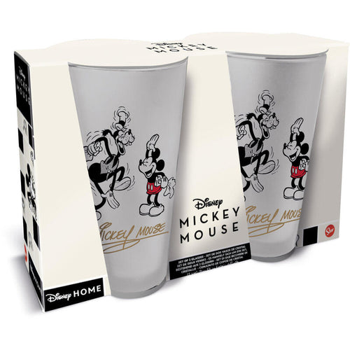 Set 2 Glasses Casual 490ML Mickey Mouse Vintage — image 1