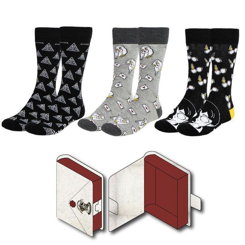 Set 3 Socks Harry Potter
