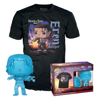 Set Figure Pop & Tee Attack On Titan Eren Exclusive Size M — image 1