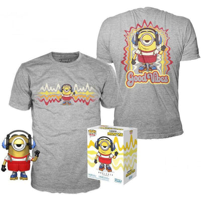 Set Figure Pop & Tee Minions Roller Skating Stuart Metallic Exclusive Size S — image 1