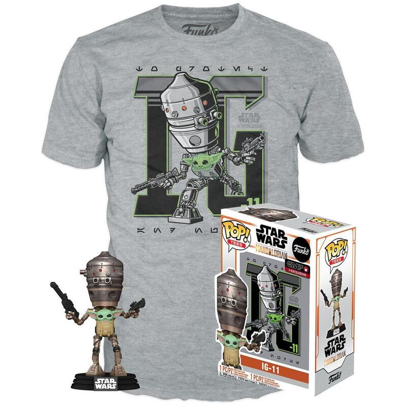 Set Figura Pop & Tee Star Wars IG-11 Con The Child Exclusive