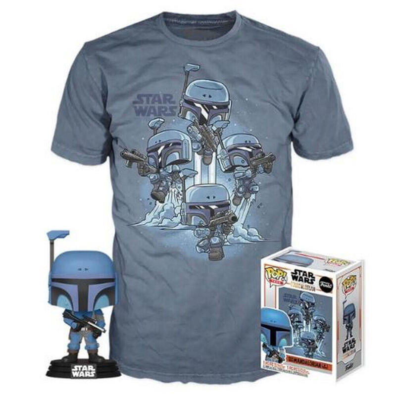 Set Figura Pop & Tee Star Wars Mandalorian L