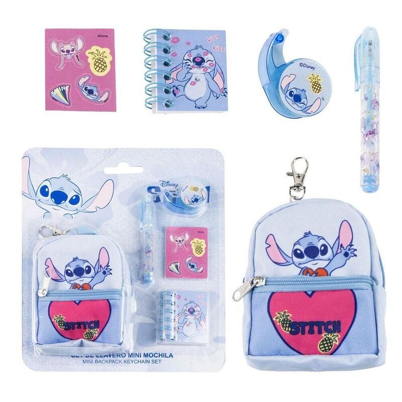 Set Papeleria Mini Backpack Stitch Disney