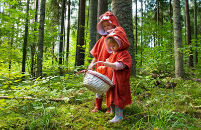 Short-Sleeve Poncho FOX - For KIDS (Size 122-150)