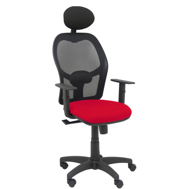Chair Alocen Mesh Black Asiento Bali Red Arms