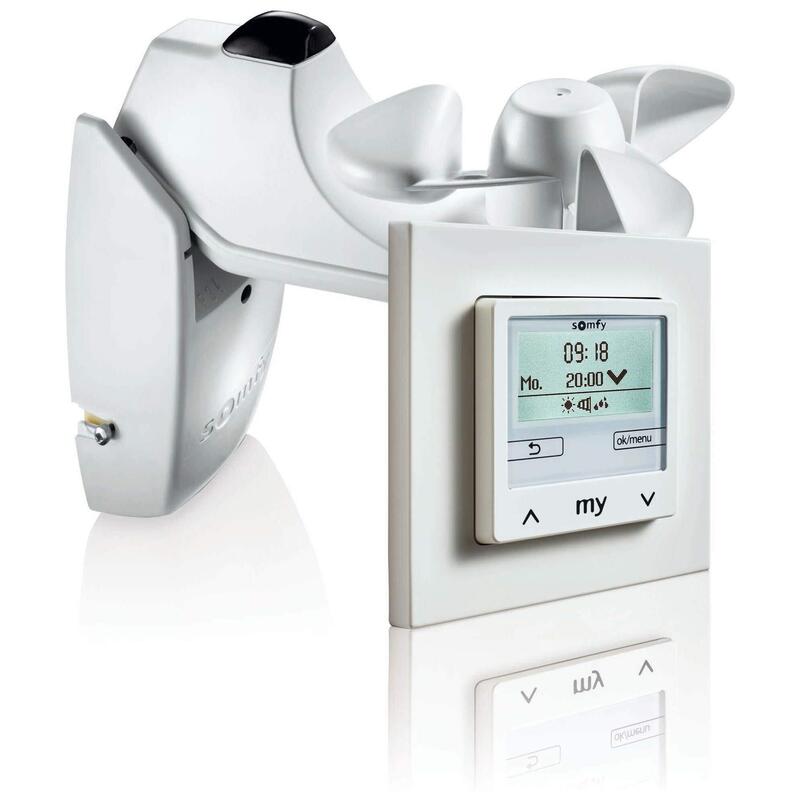 Somfy 1818318 Soliris Smoove Uno White Puro Kit With W S-sensor With Frame