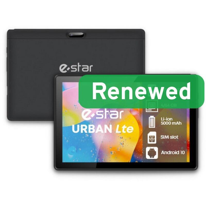 Tablet Refurbished Grade a 10.1 Urban Tablet 4GB 64GB Black LTE Or