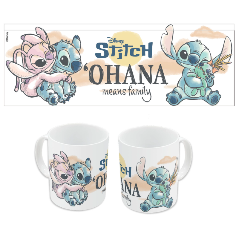Mug Ceramic 325ML Stitch & Angel