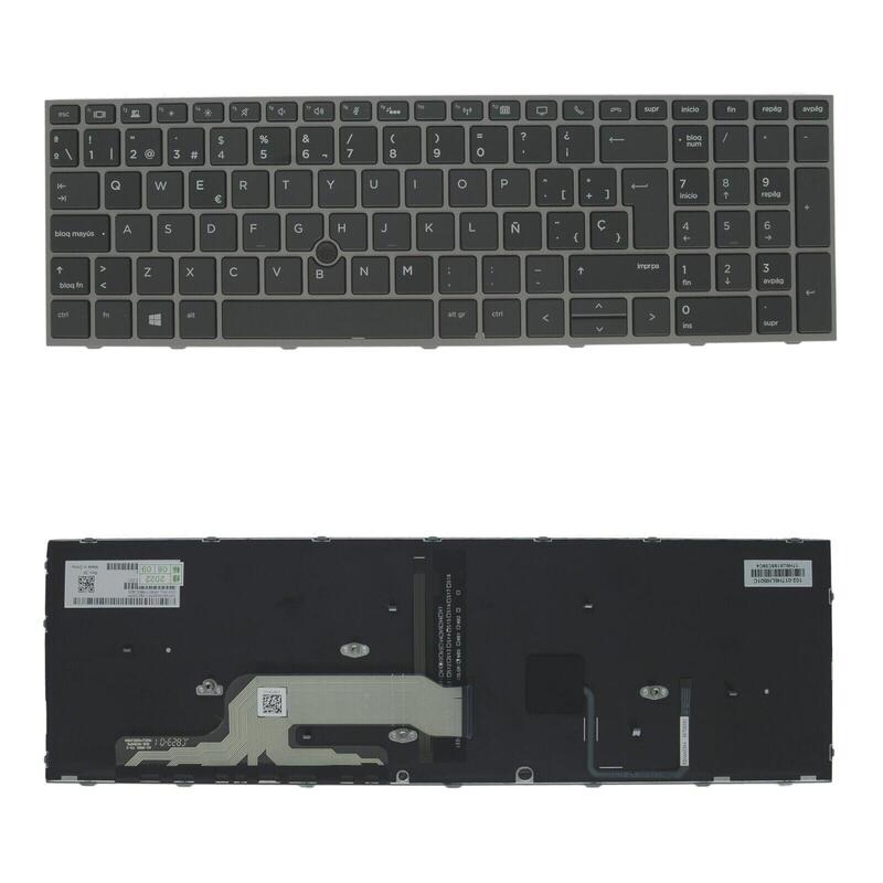 Keyboard Spanish Laptop HP Zbook 15/17 G5 G6 Retroiluminado New 1 Year Warranty