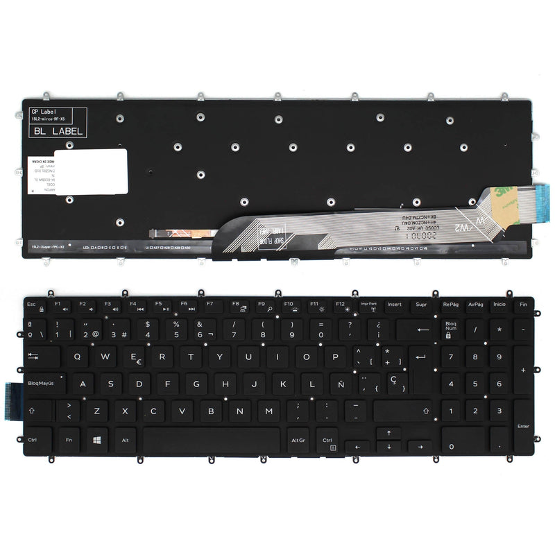Keyboard Retroiluminado Laptop Dell Latitude 15-7566 15-7567