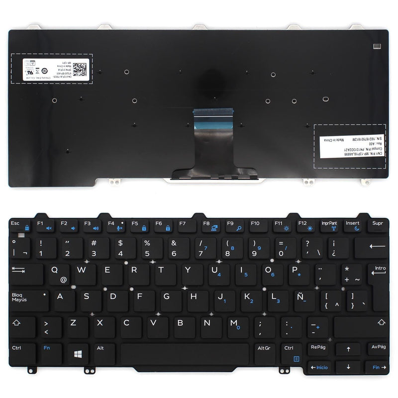 Keyboard Laptop Dell Latitude E7250 E7270 E5270 Latino