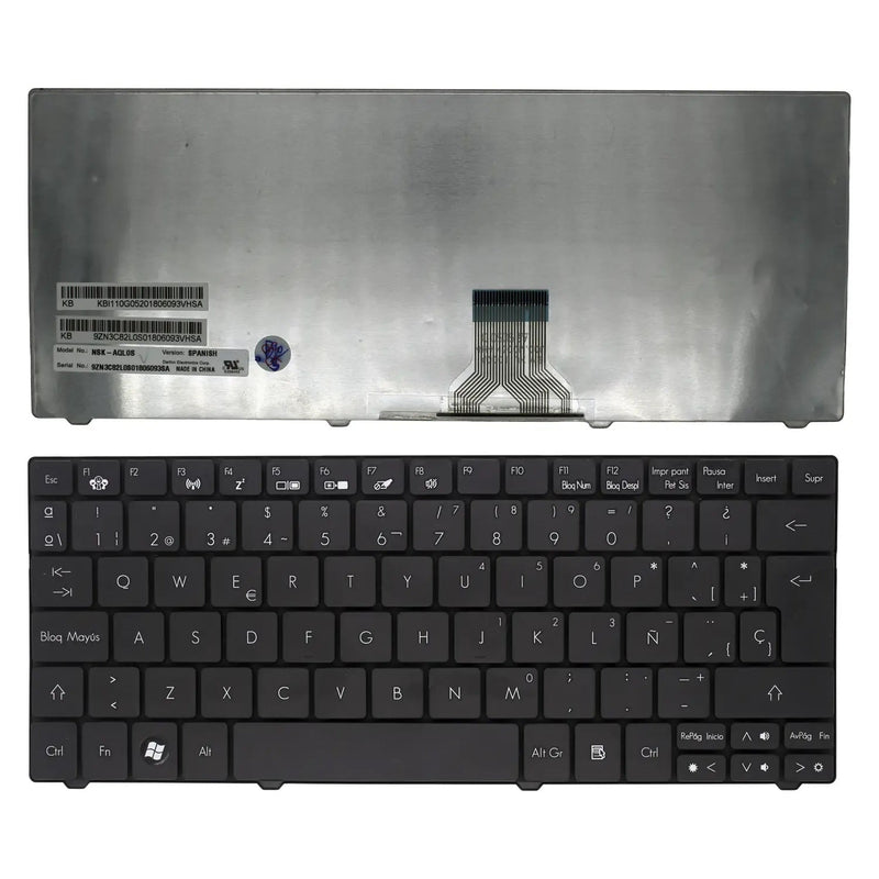 Keyboard Laptop Gateway EC19 Black NSK-AQL0F 9Z.N3C82.L0F