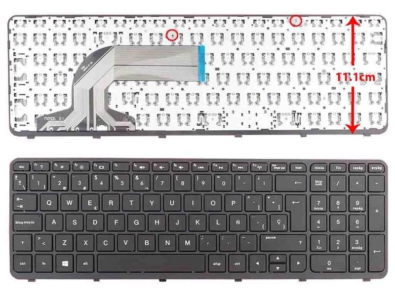 Keyboard Laptop HP 350 G1 355 G2 Black