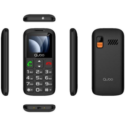 Qubo Phone Mobile Phone P-186BKC 4G Personas Mayores Black — image 1