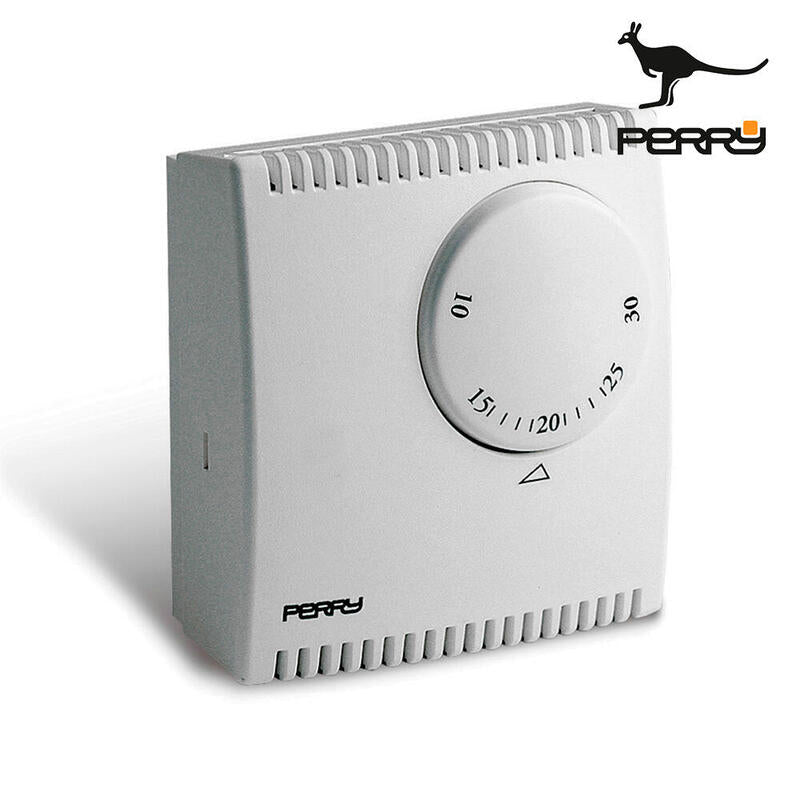 Thermostat Analogico Expansión Gas Serie Teg Without Light Piloto Colour White Perry