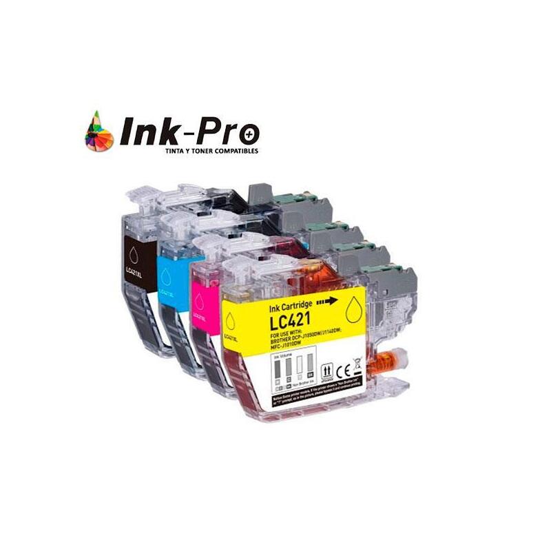 Ink Inkpro Brother LC421 Magenta 200 Pag. Premium
