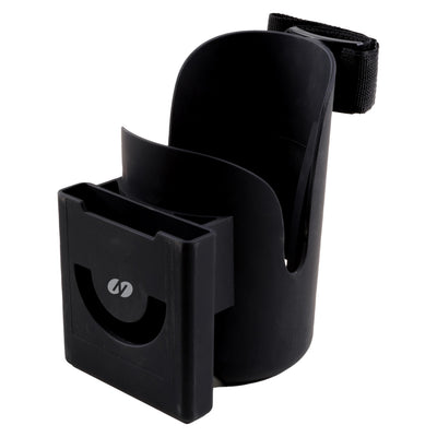 2-in-1 Stroller Cup & Phone Holder – Black