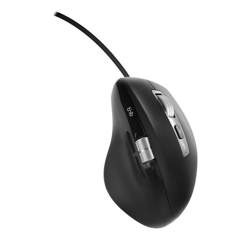 Tnb Infinitepro - Wired Dual Scroll Mouse - Black