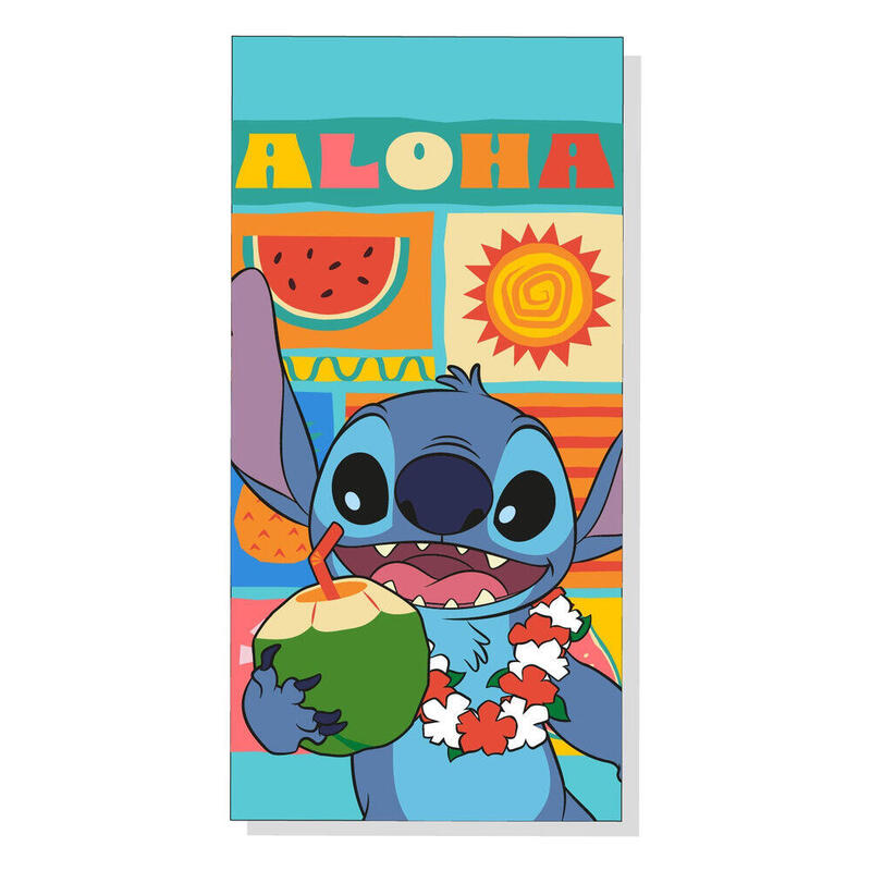 Disney Toalla Stitch 70X140CM. 250GSM. 100% Polyester