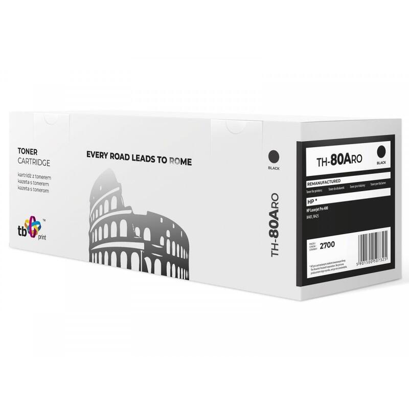 Toner HP Lj Pro 400 TH-80ARO Bk Rem.