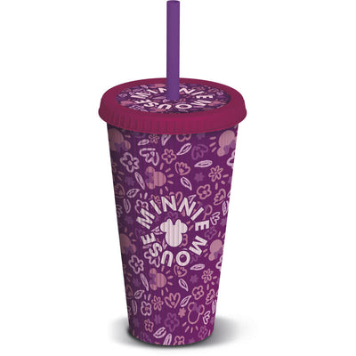 Glass Caña Relieve Pp 790ML Minnie Mouse Cherrylicious — image 1