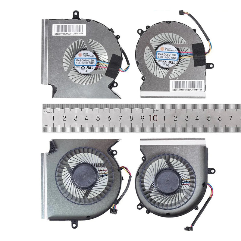 Fans CPU + GPU Laptop Msi GL65 GE65 GP65 WE65 MS-16U7 N425 N426