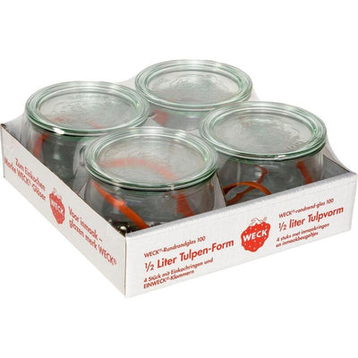Weck Round Rim Jar Tulip 0,5L Set Of 4 — image 1